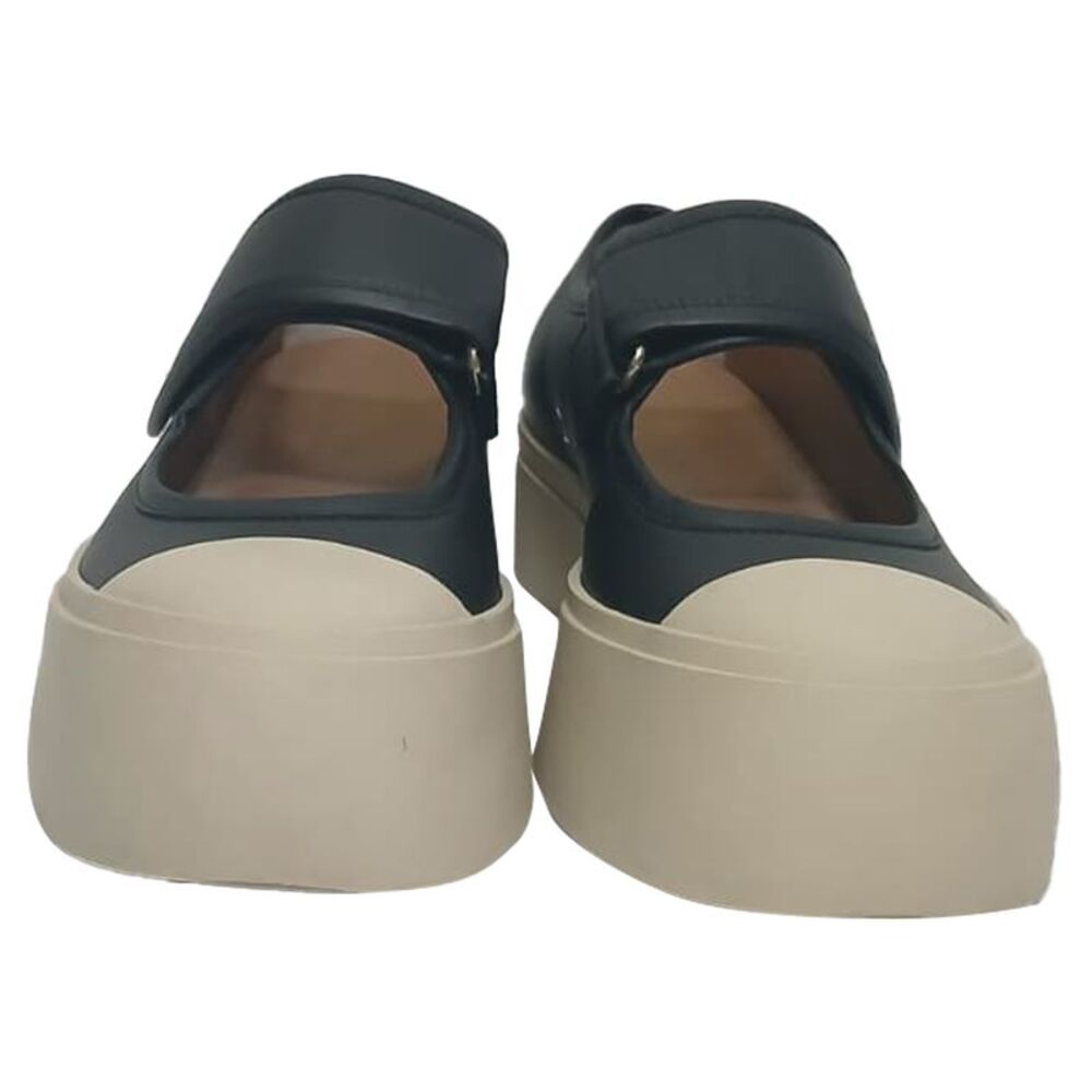 Marni Pablo Mary-Jane Sneakers in Black Nappa Calf Leather - Picture 2 of 11